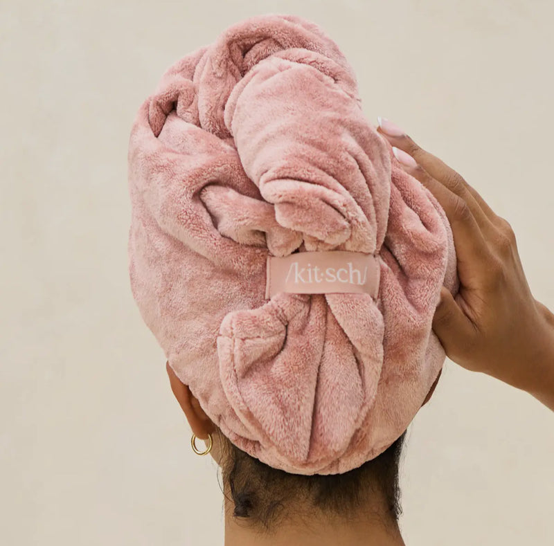 501680 Plush Microfiber Hair Towel Turban