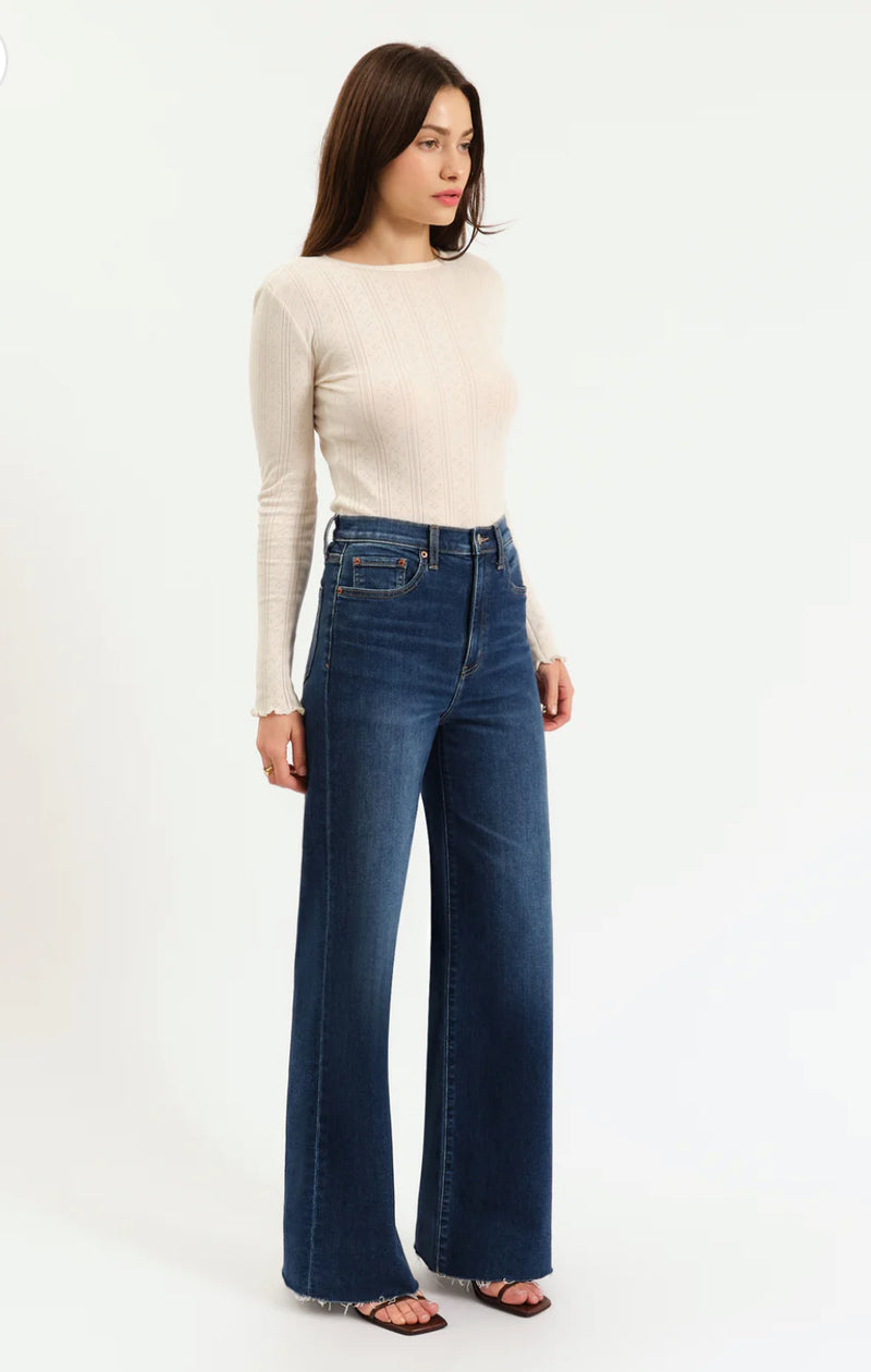 D00016364ZZ - Far Out Wide Leg Jean- Waterfall