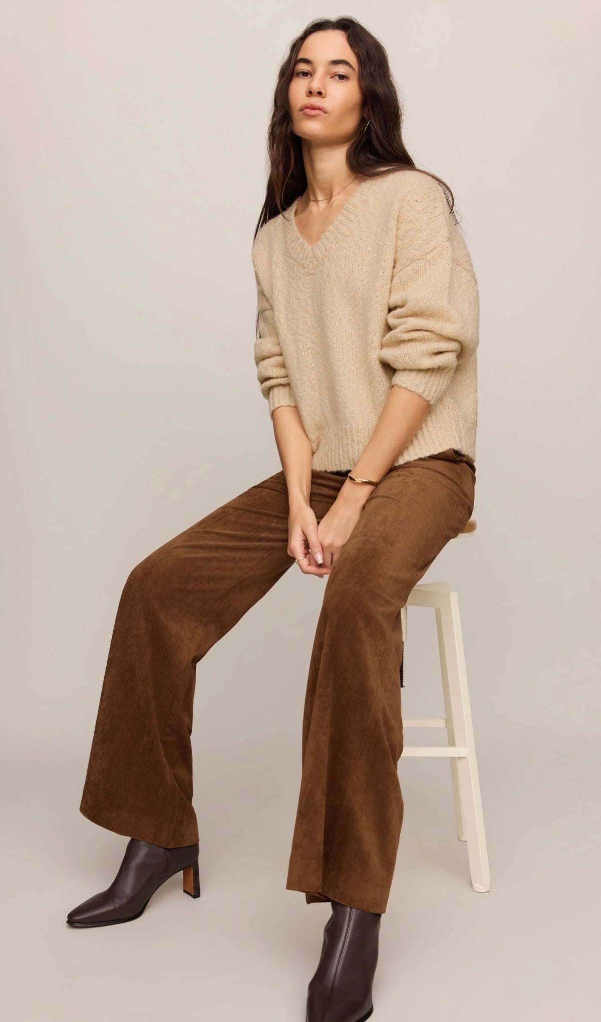 ZP263173 Cecile Faux Suede Trouser