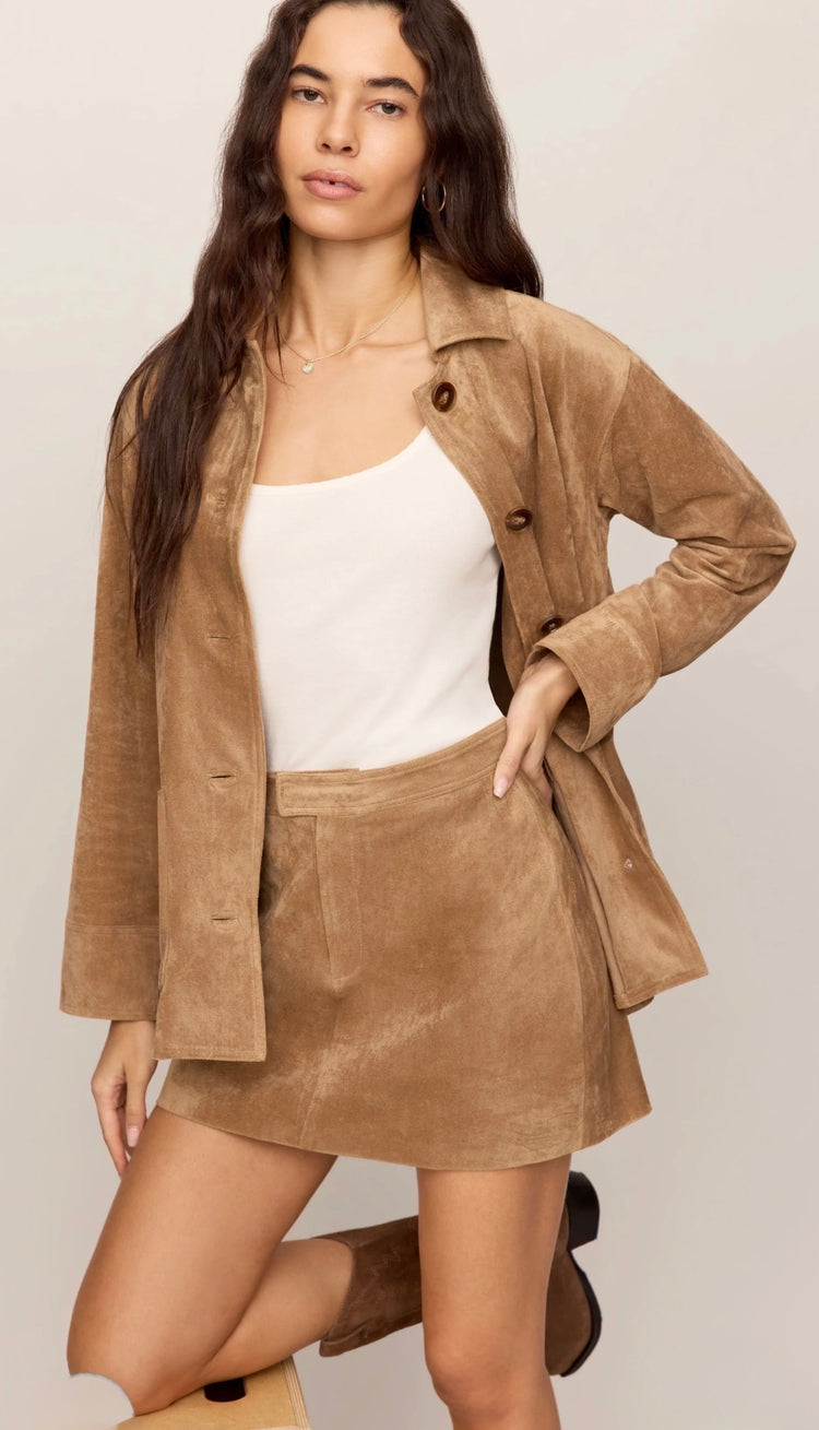 ZK263360 Perri Suede Mini Skirt