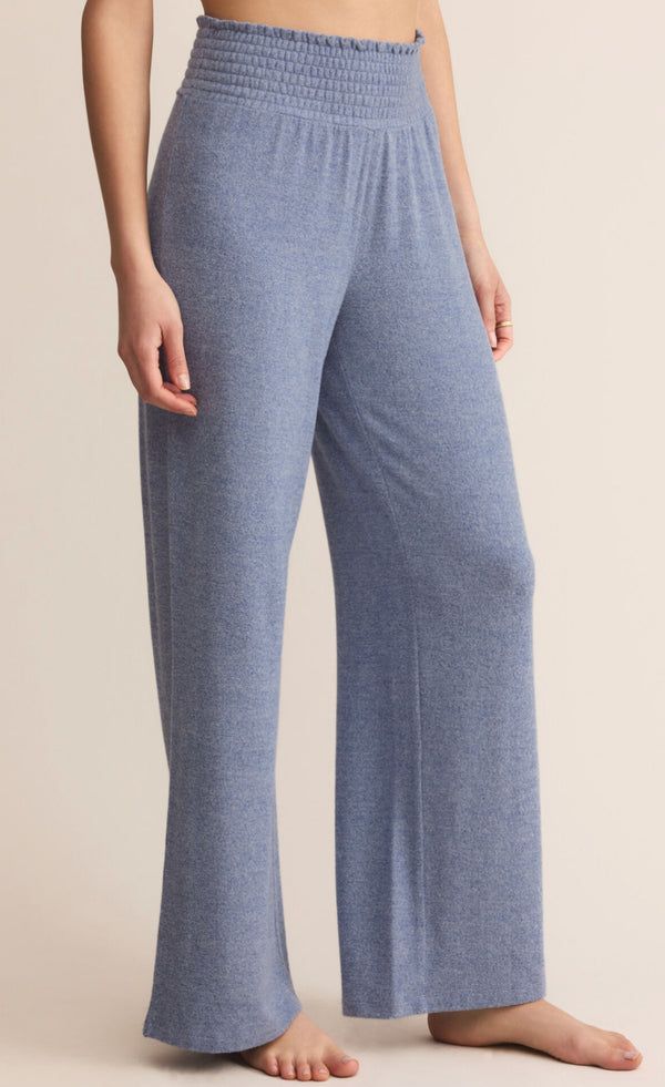 ZLP254700 Dawn Smocked Pant Blue Velvet