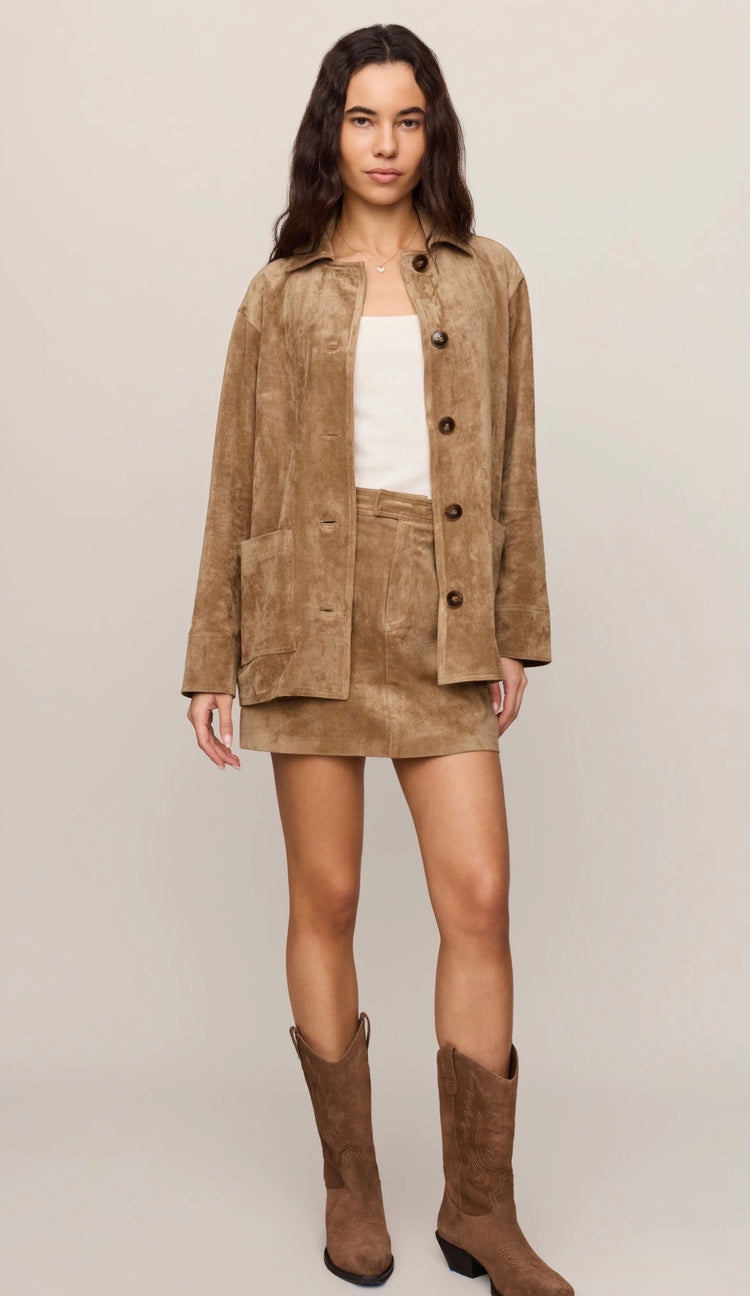 ZK263360 Perri Suede Mini Skirt