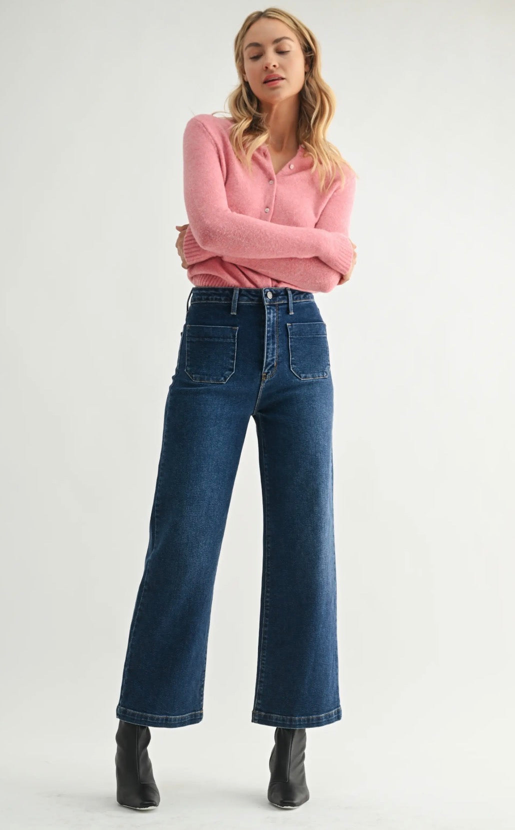 BP433J Patch Pocket Jean - Dark Wash
