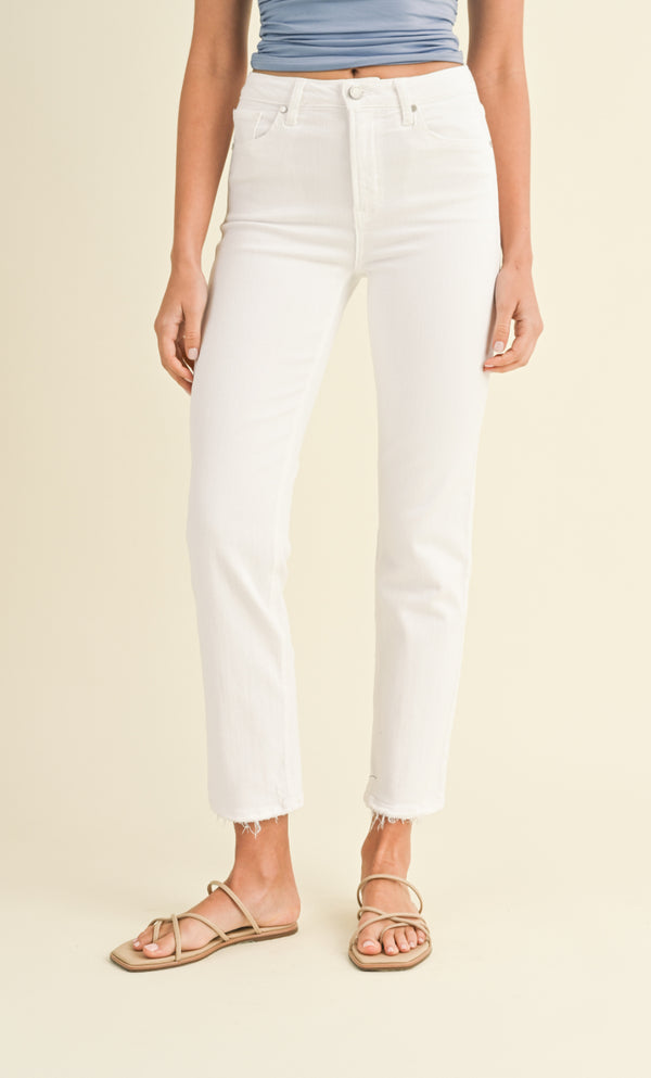 BP455J Optic White Comfort Straight Jean