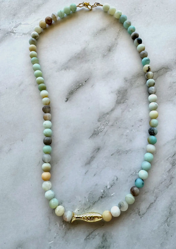 JM Ashia Beaded Fish Necklace