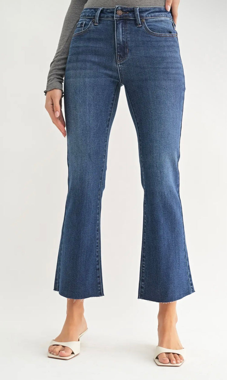 JP180 Scissor Cropped Flare Jean