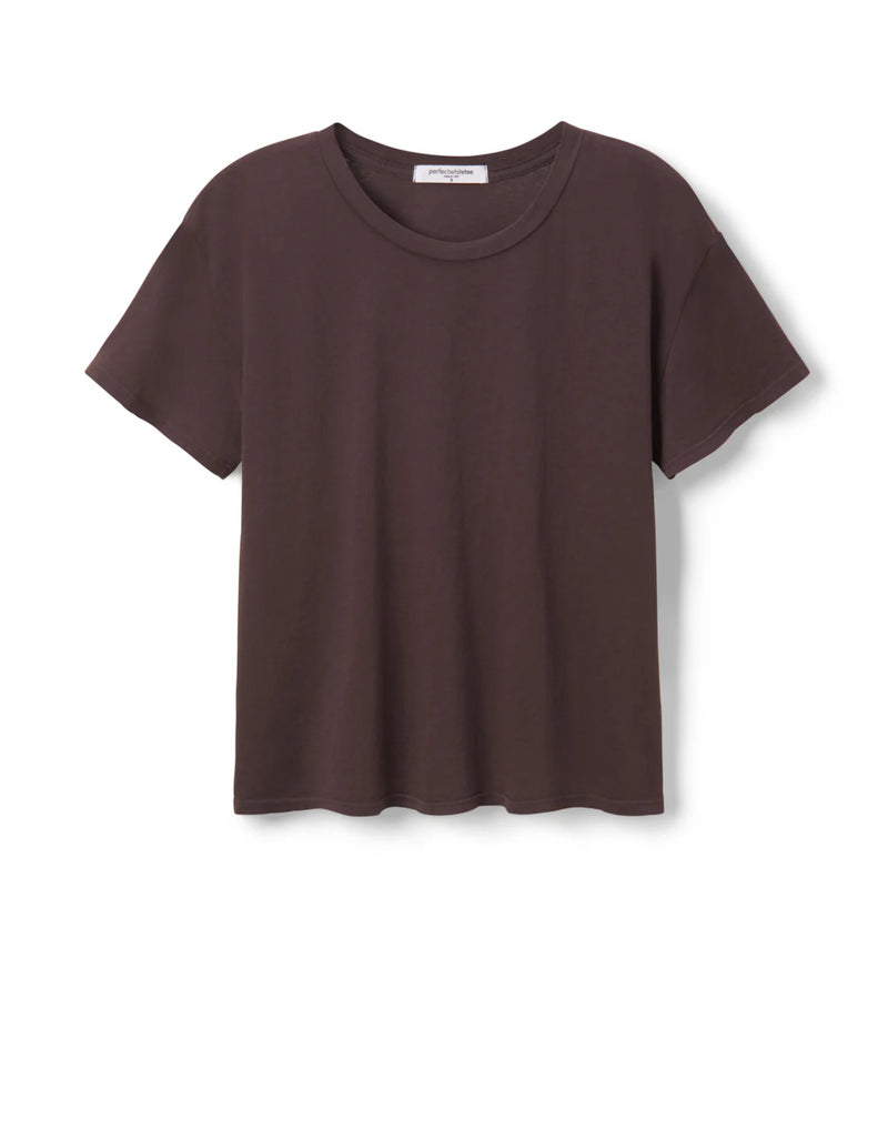 T68- Harley Boxy Crew Tee- Cocoa
