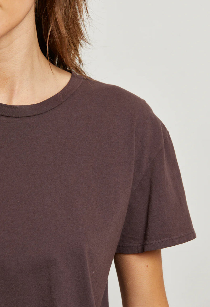 T68- Harley Boxy Crew Tee- Cocoa
