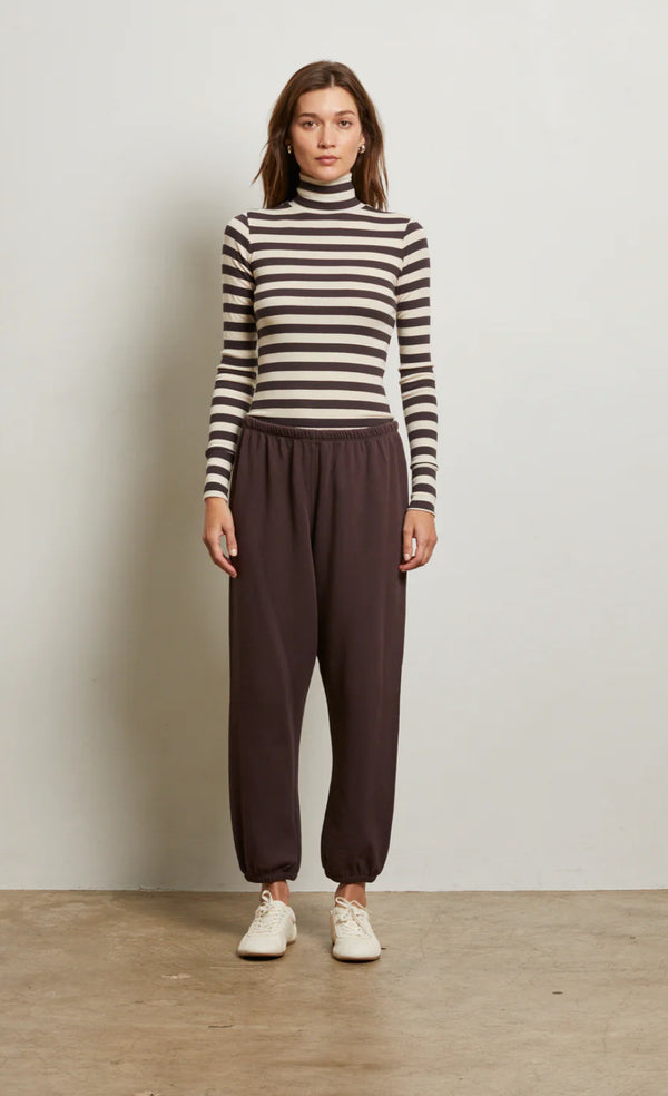 B25-Johnny French Terry Sweatpant- Cocoa