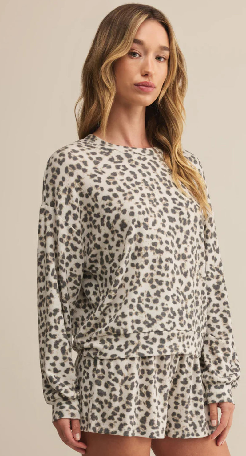 ZLT253116 Luxe Leopard LS Top