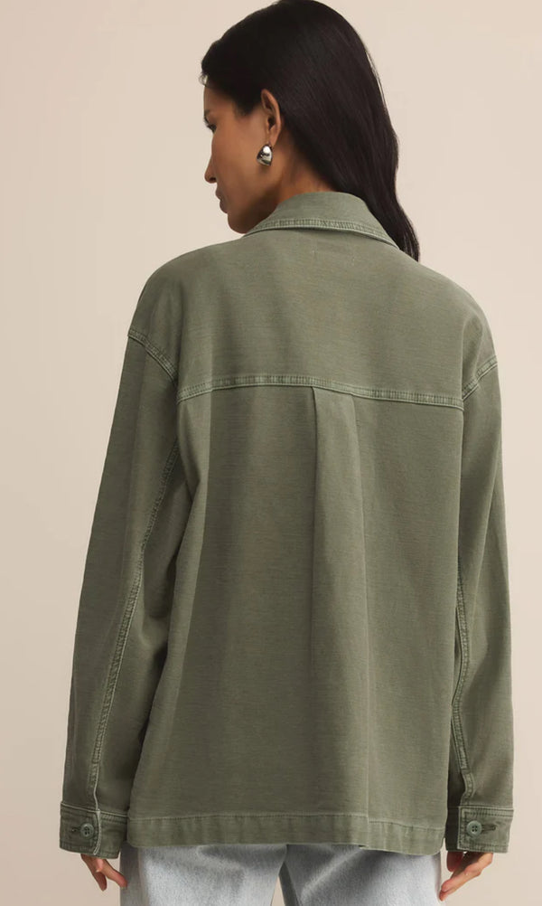 ZJ253465  On The Road Twill Jacket Hunter Green