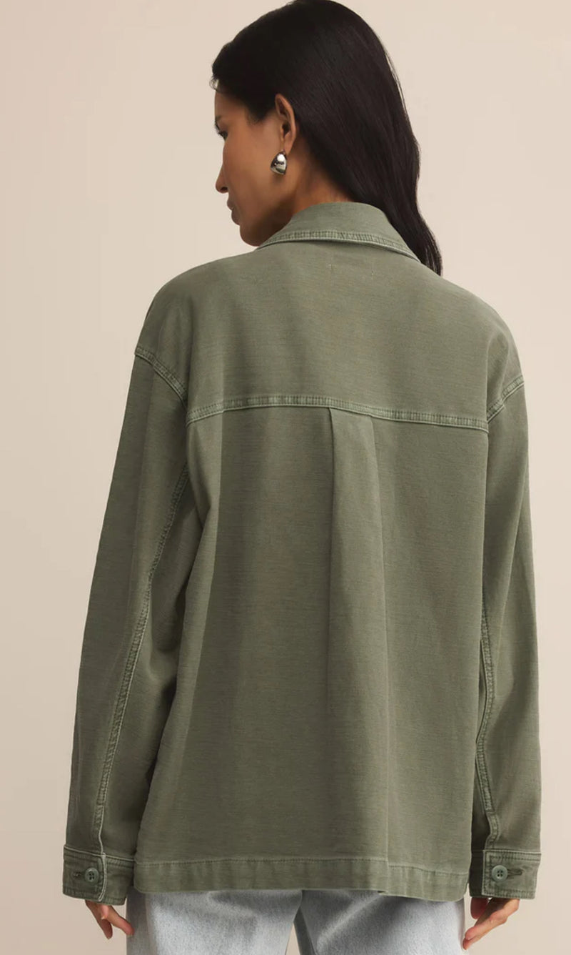 ZJ253465  On The Road Twill Jacket Hunter Green