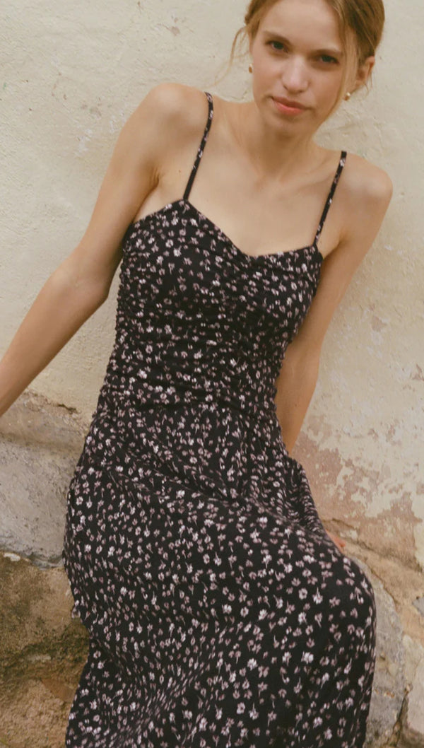 ZD253248  Georgina Dellah Ditsy Dress Black