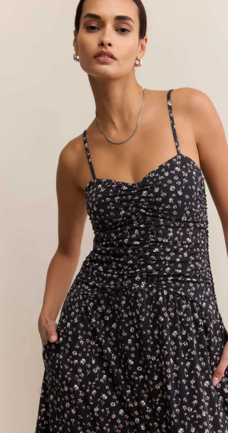 ZD253248  Georgina Dellah Ditsy Dress Black