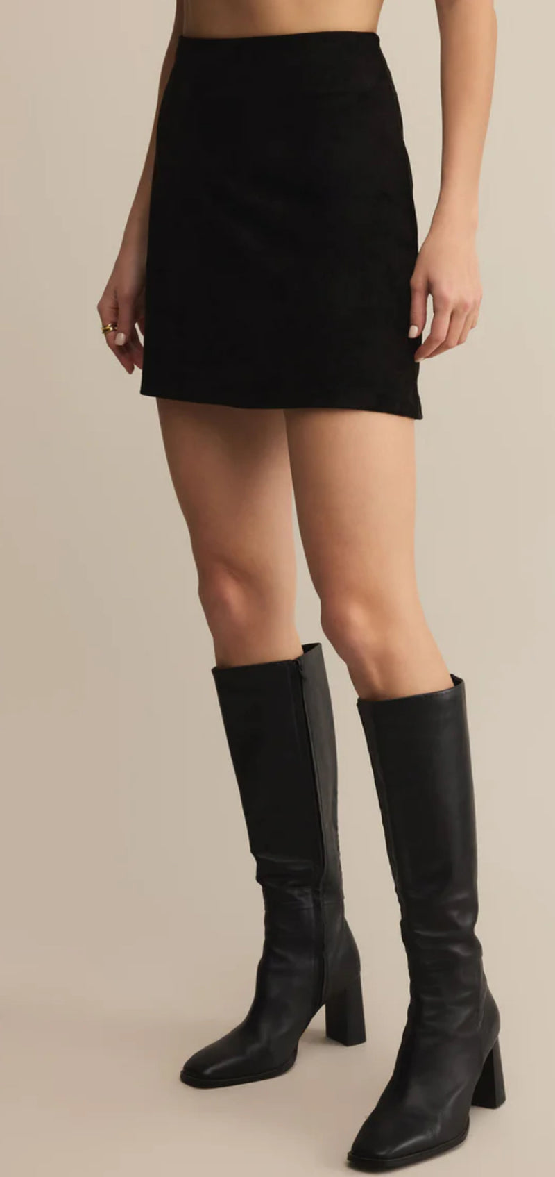 ZK253337 Ciera Suede Skirt