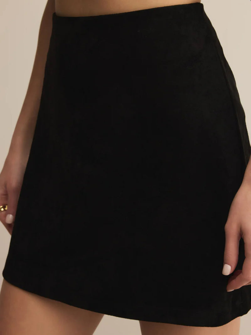 ZK253337 Ciera Suede Skirt