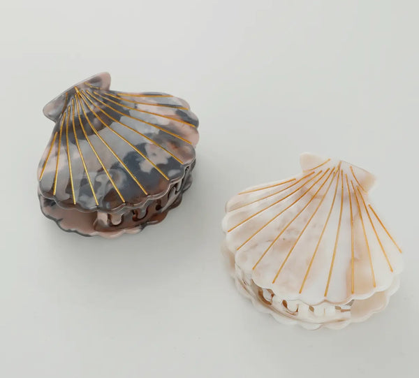 DW-AD2421 Calacutta Seashell Hair Clip