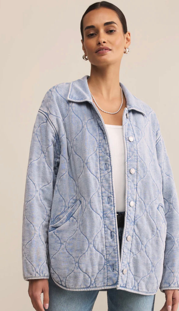 ZJ253261 Boulder Knit Quilted Jacket