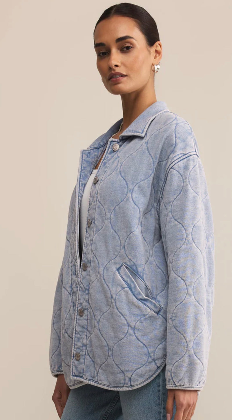 ZJ253261 Boulder Knit Quilted Jacket