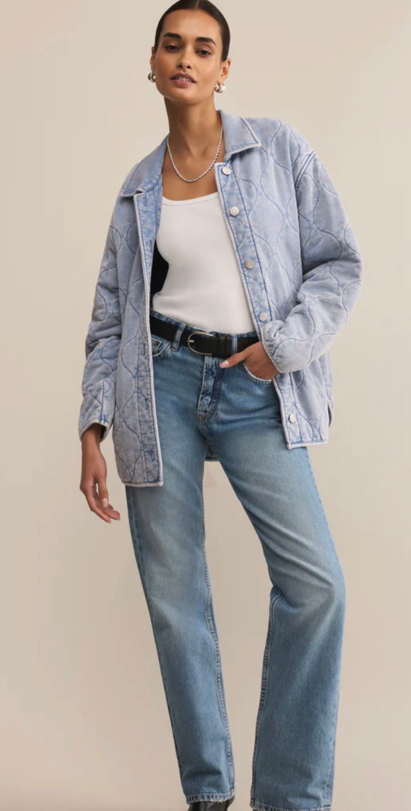 ZJ253261 Boulder Knit Quilted Jacket