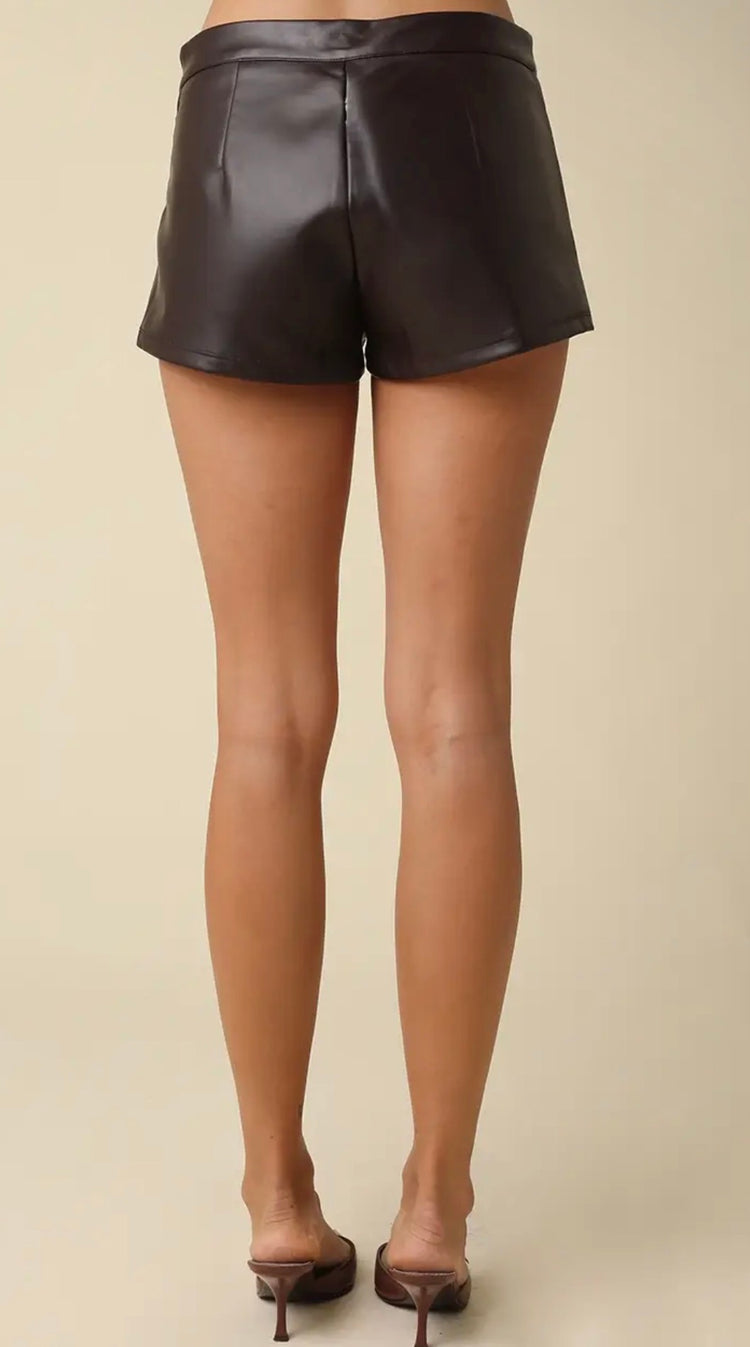 Piper Faux Leather Short