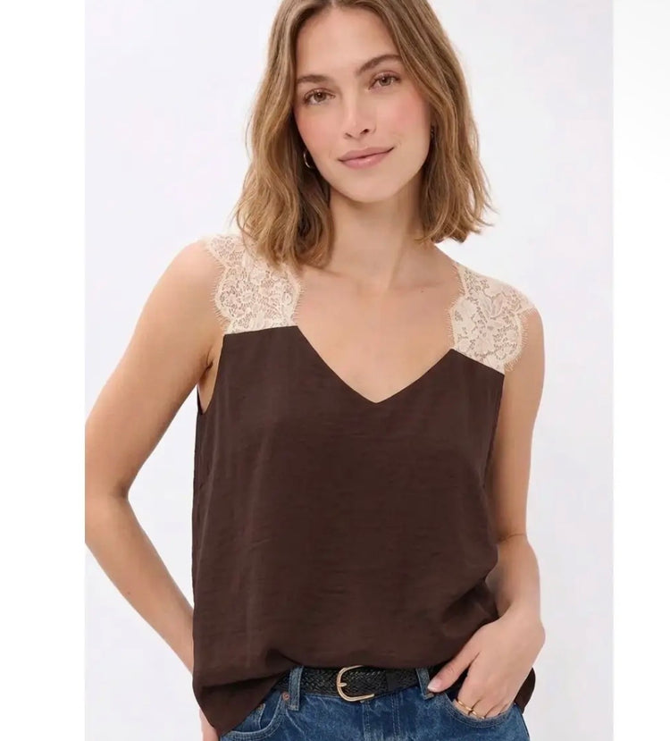 Jill Lace Shoulder Tank