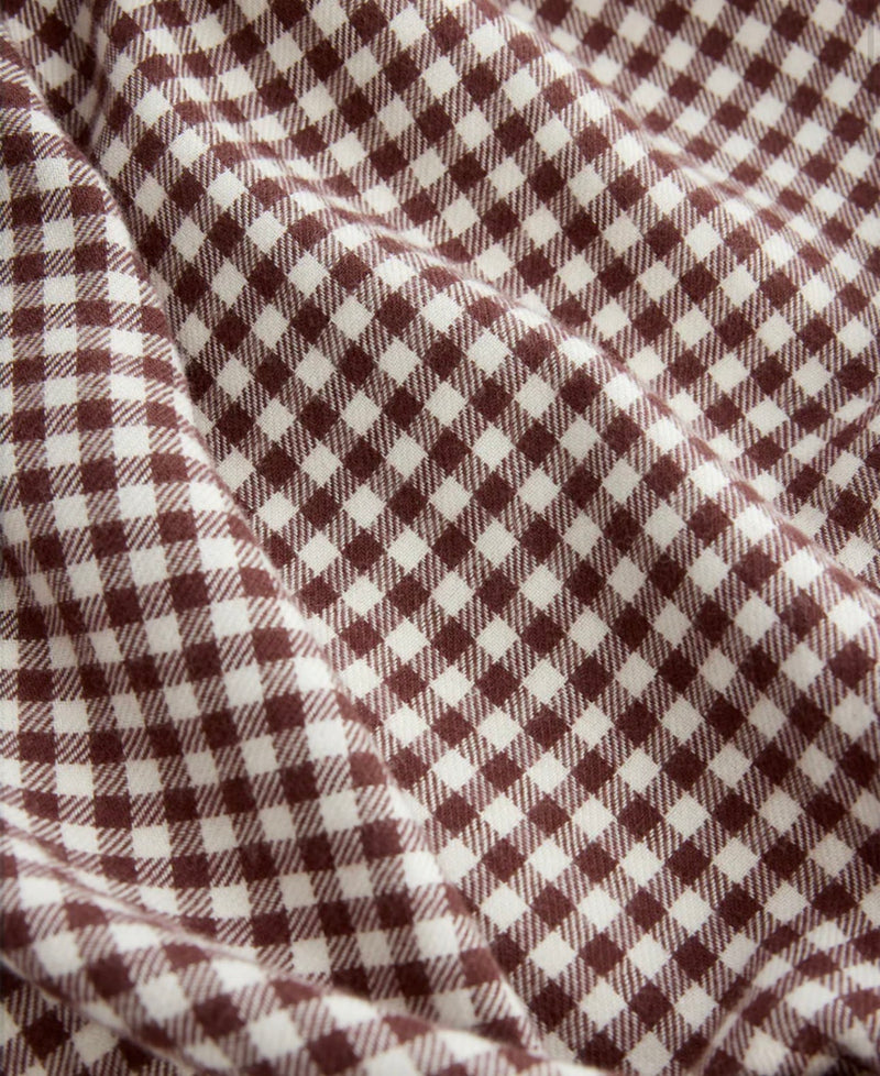 ZT253834 River Plaid Button Up- Chocolate Cherry