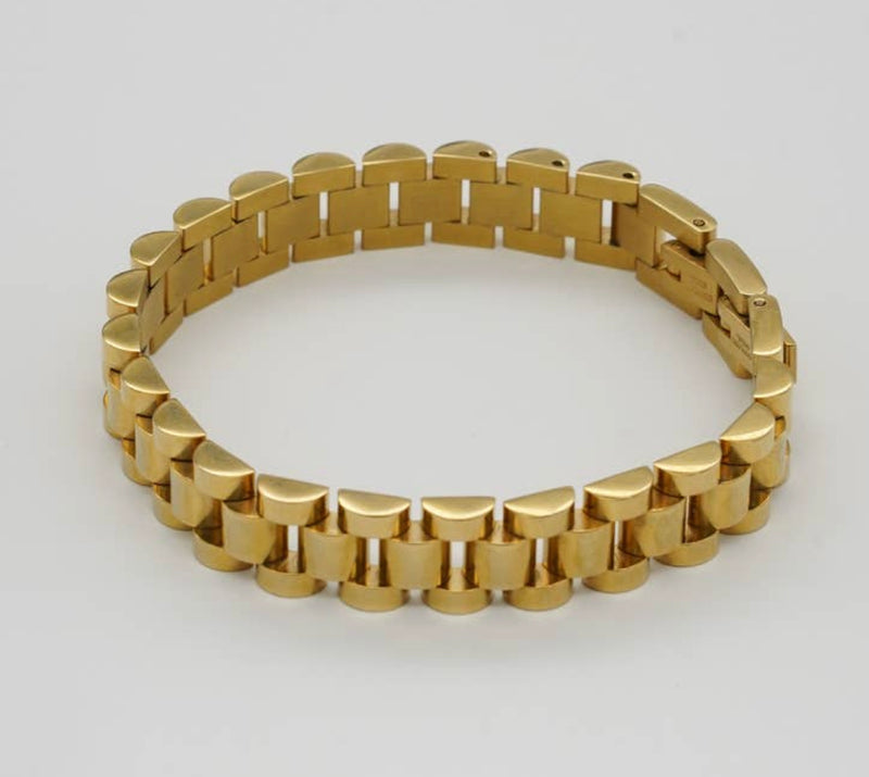 BG Gold Watch Band Bracelet