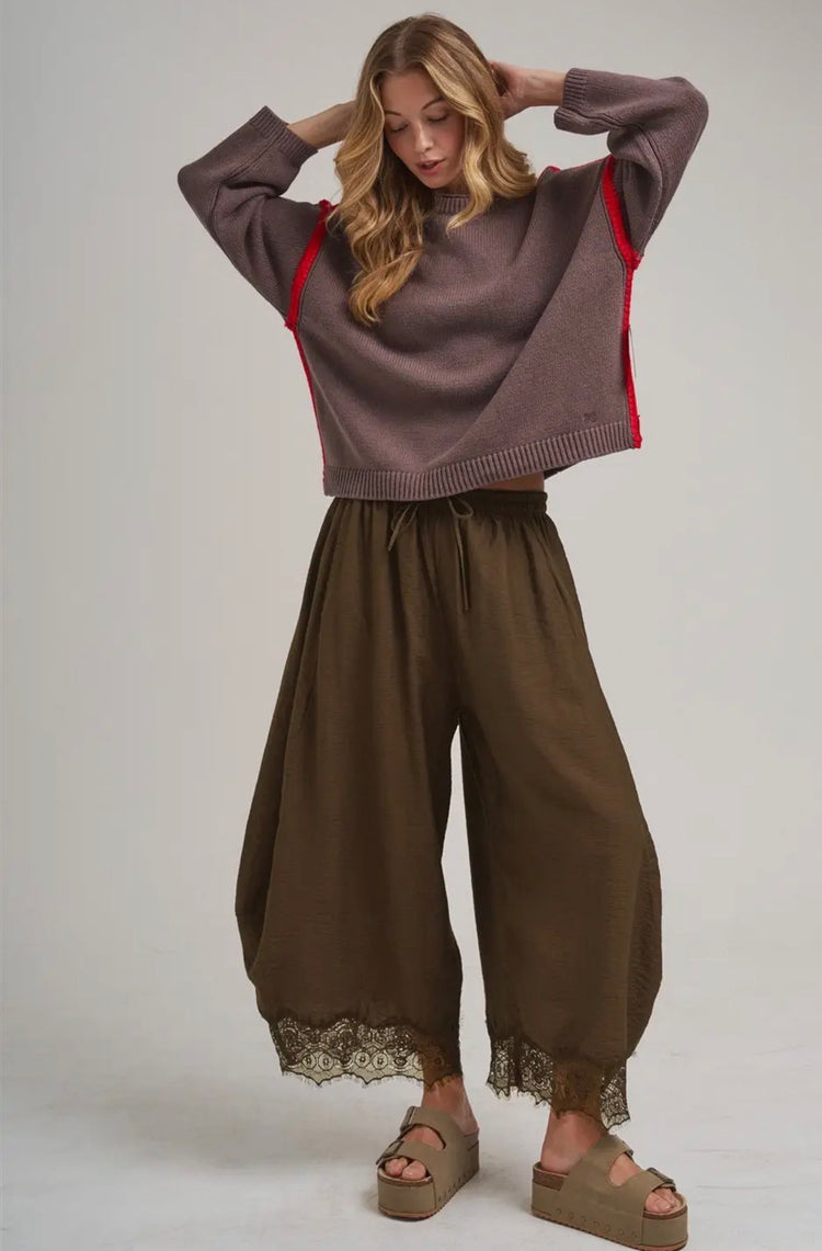 Bon Ballon Lace Edge Pant
