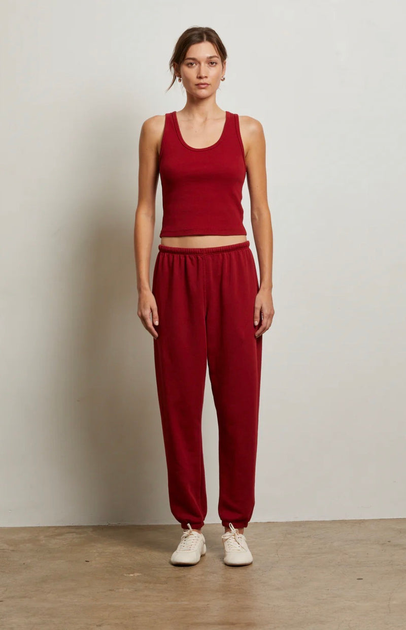 B25-Johnny French Terry Sweatpant -Maple