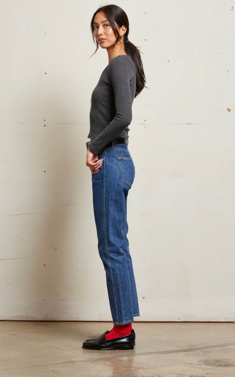T283-Josie Sweater Rib LS Top