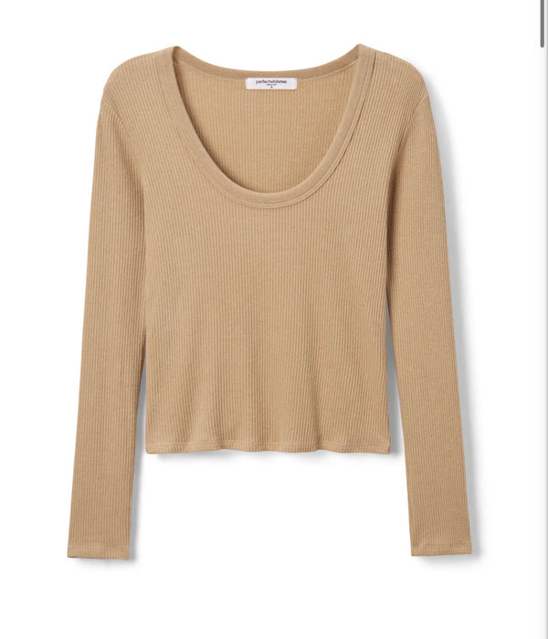 T283-Josie Sweater Rib LS Top