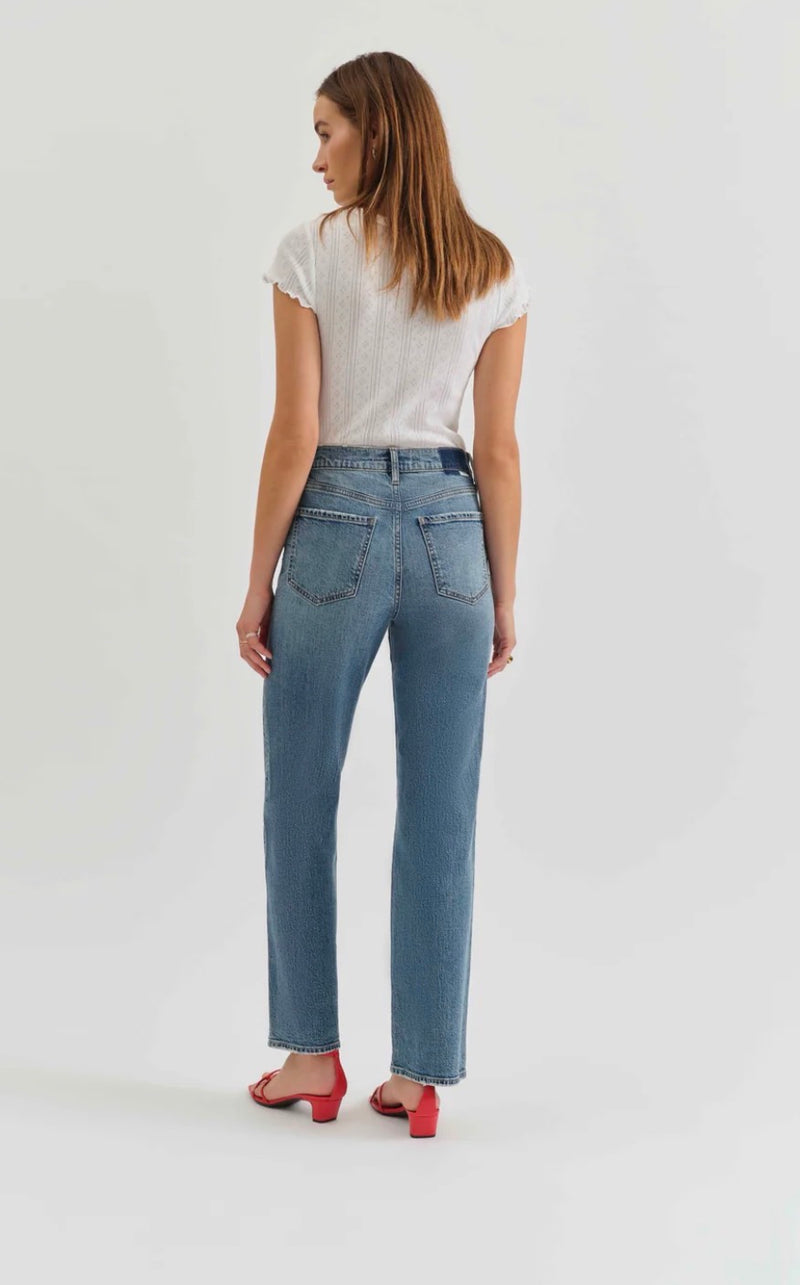 D00016203 Sundaze High Rise Vintage Straight Jean-Brooklyn