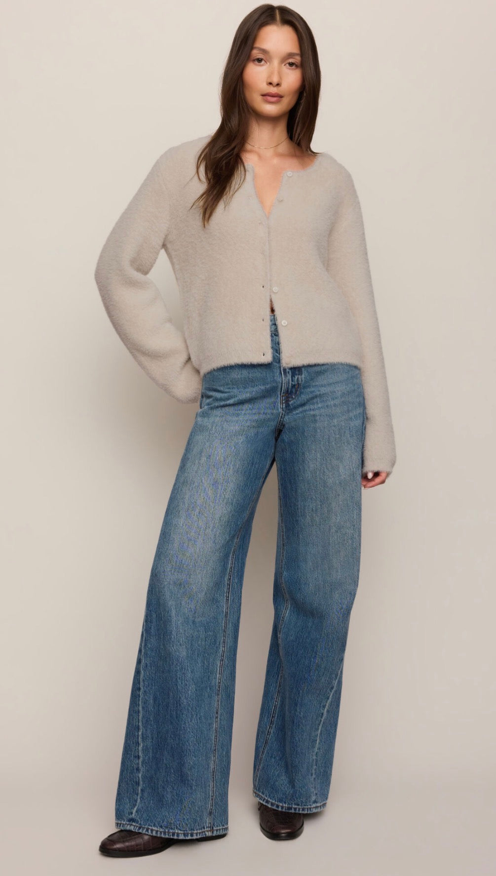 ZW264779 Winterglow Fluffy Cardigan