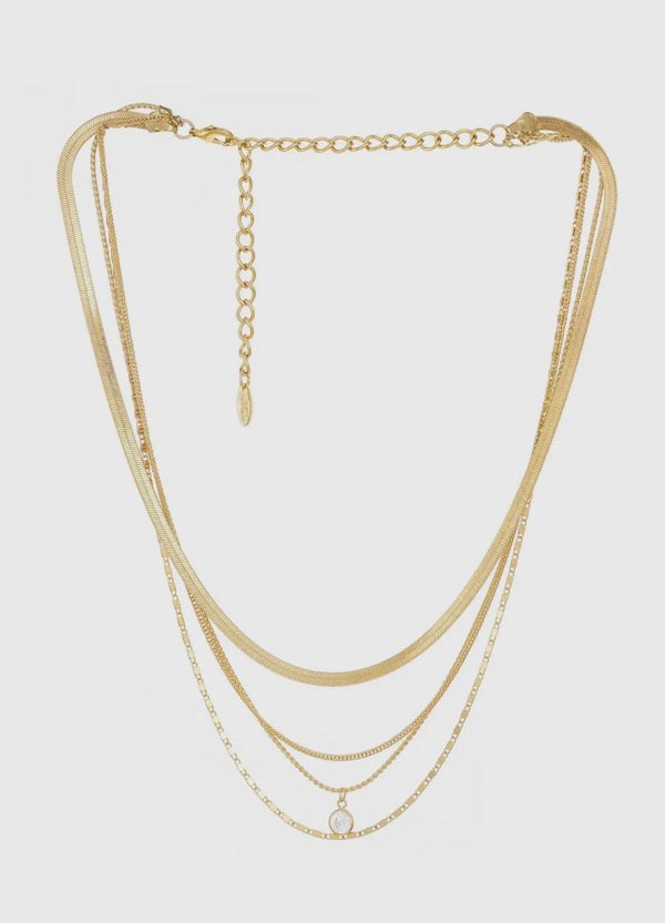 N2415.G All The Chains Necklace