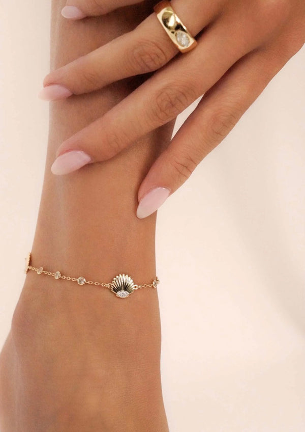 AK1160 Santorini Shell Anklet