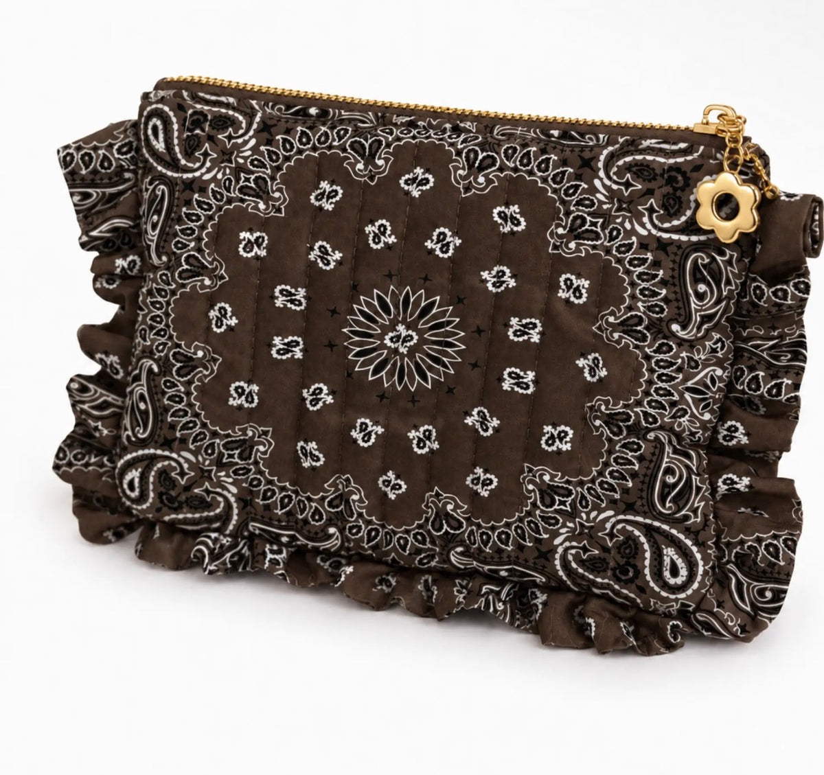 Bandana Ruffle Cosmetic Bag