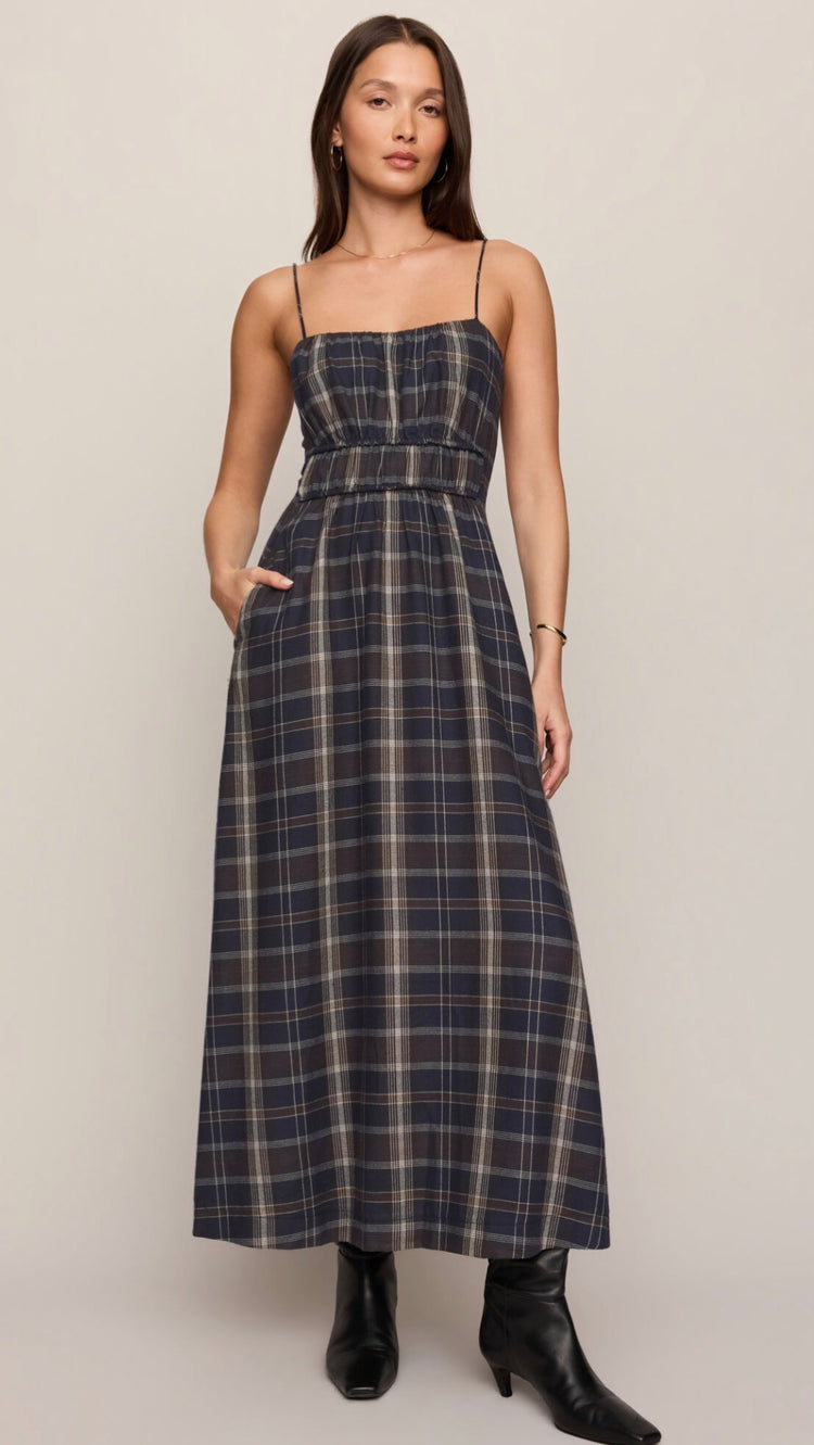 ZD264928 Evermore Plaid Midi Dress