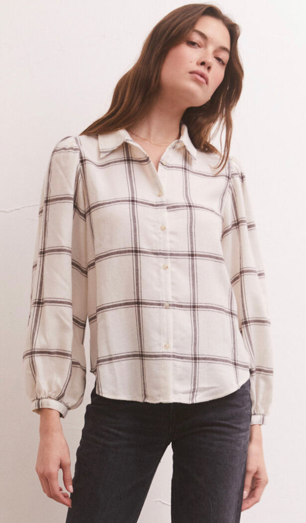 ZT233873 Overland Plaid Blouse