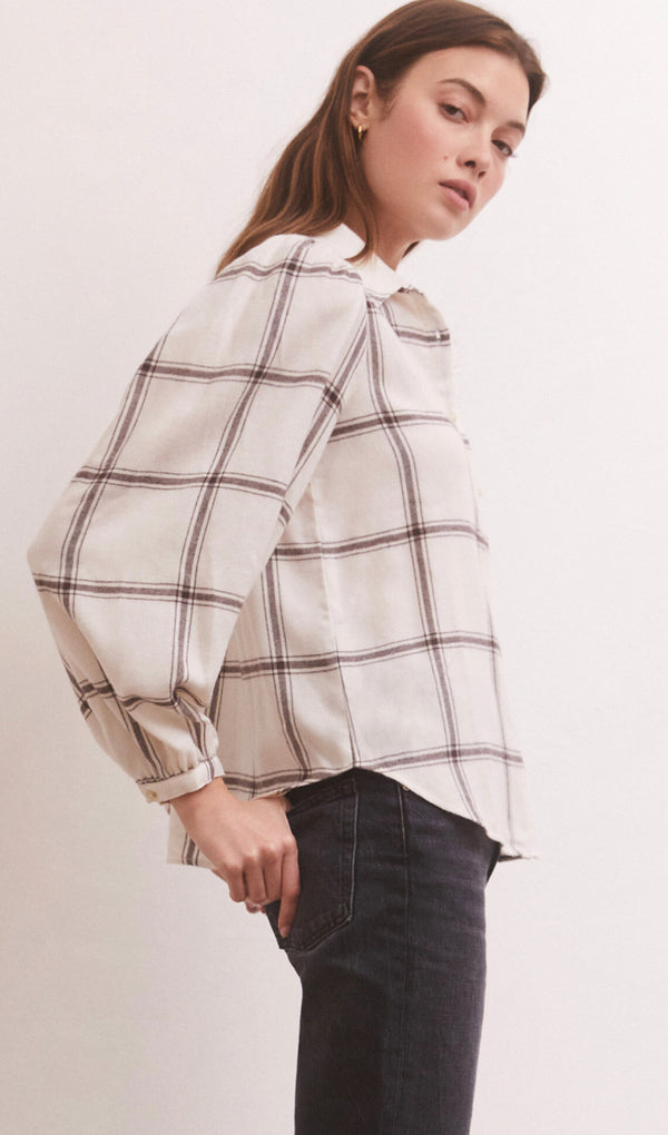 ZT233873 Overland Plaid Blouse