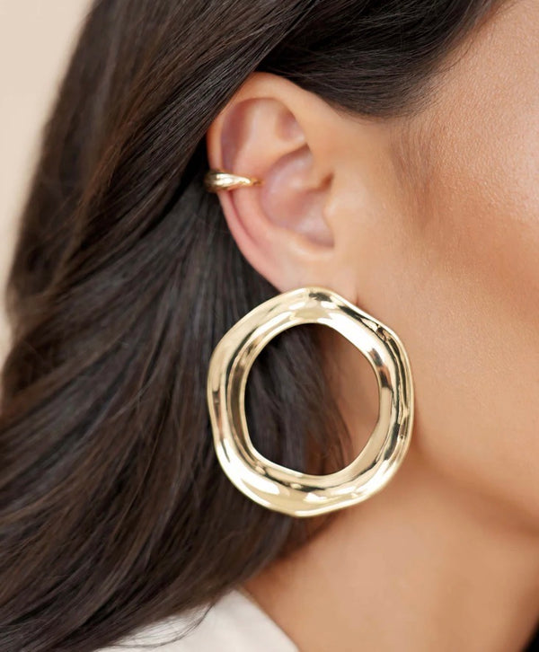 E5090.G Open Circle Earrings