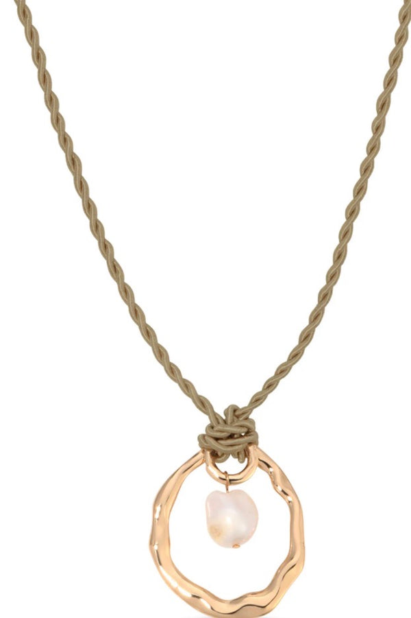 N3326 Nautical Pearl Necklace