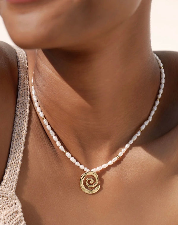 N3473 Aura Pearl Necklace