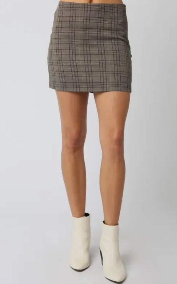 2507-70LSH Maci Gingham Skirt