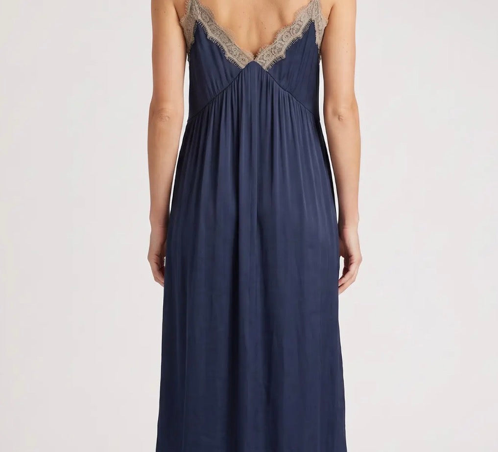 Lola Lace Trim Midid Dress