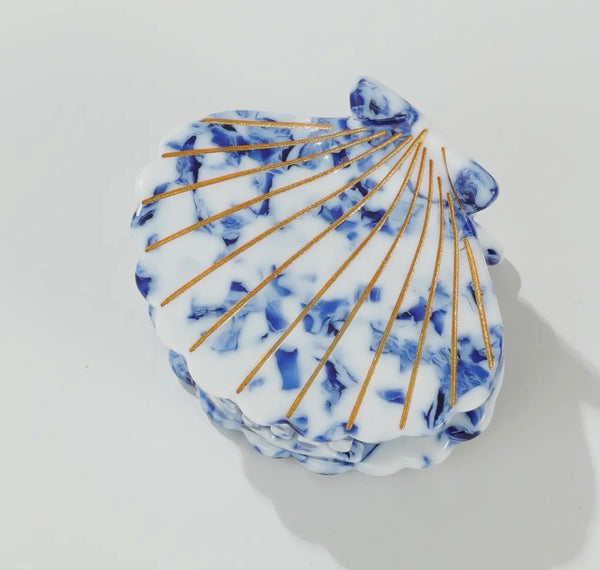 DW-AD2421C Coastal Seashell Claw Clip