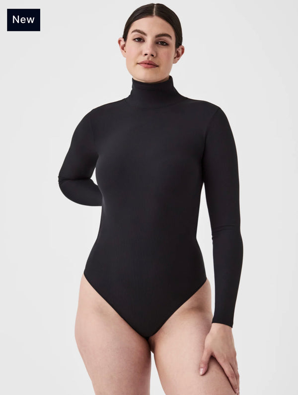 20481R Spanx Ribbed Turtleneck Bodysuit