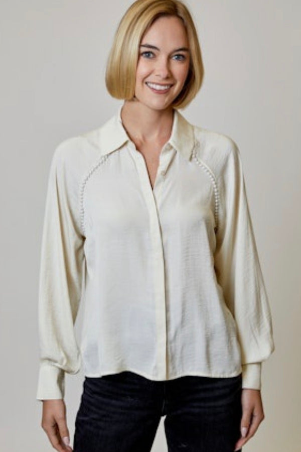 ONS0312013 Satin Pearl Blouse