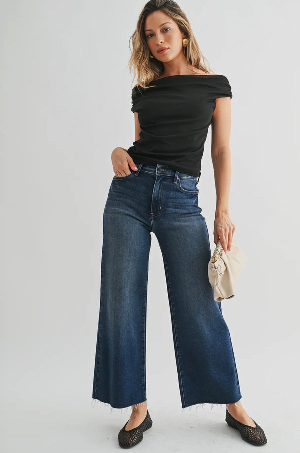 BP460J-DK Scissor Cut Wide Leg