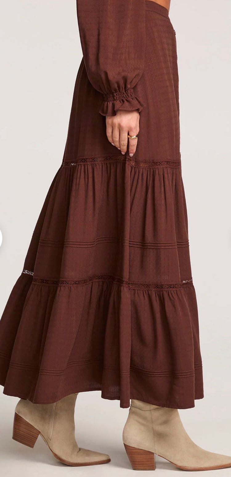 S3597-W721-CHOC Jaycee Midi Skirt